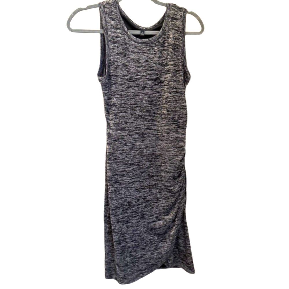 NWT Apt 9 Sleeveless Knit Midi Dress Size XS Gray Ruched Casual